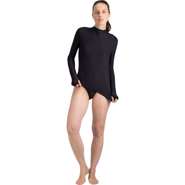 2026 Wallien Frauen Rash Guard 102042001 - Black Rib
